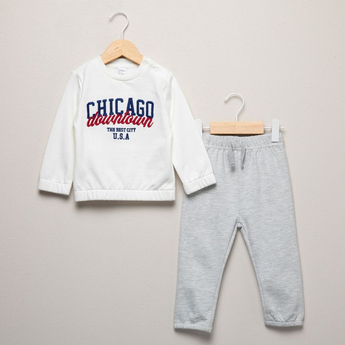 YAMP - Conjunto Saco + Pantalón de sudadera para Bebé niño en Algodón Yamp
