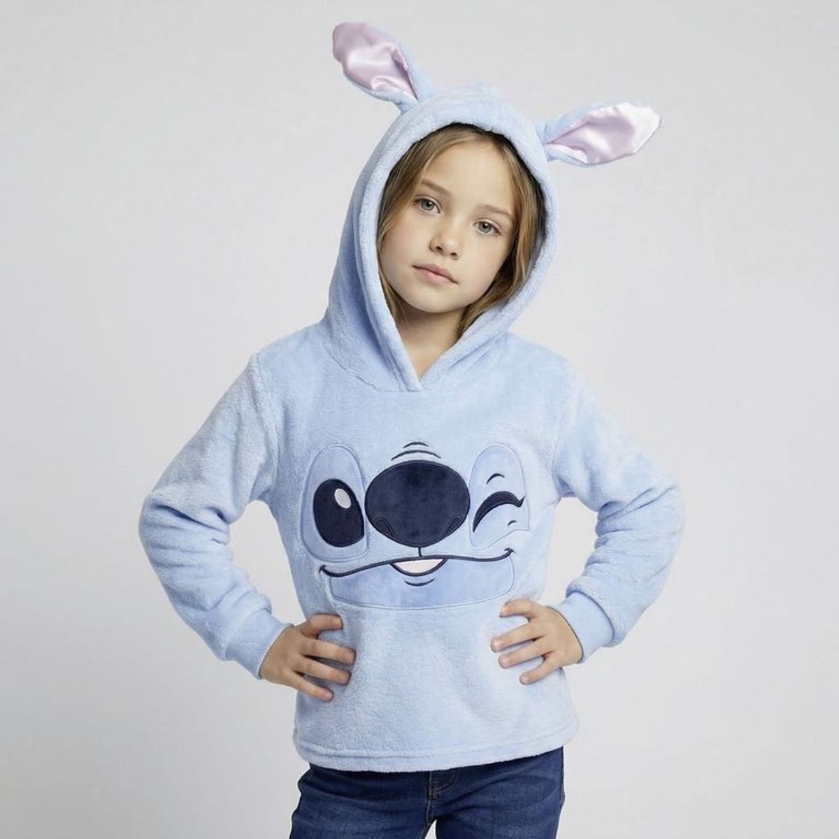 LILO & STITCH - Saco Con capucha para Niña con Estampado LILO & STITCH