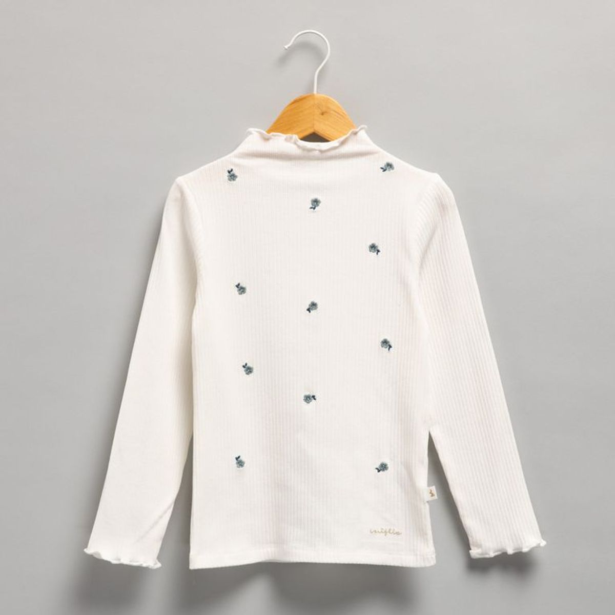 YAMP - Blusa para Niña con Bordado Manga larga de Algodón Yamp