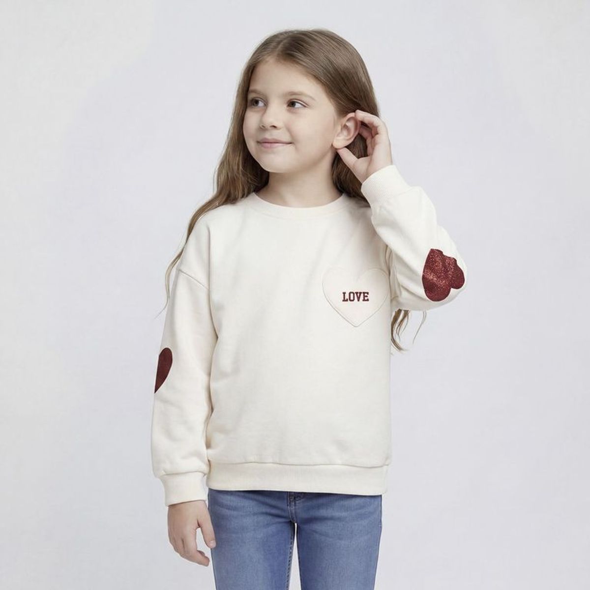YAMP - Saco para Niña con Logo de Algodón Yamp