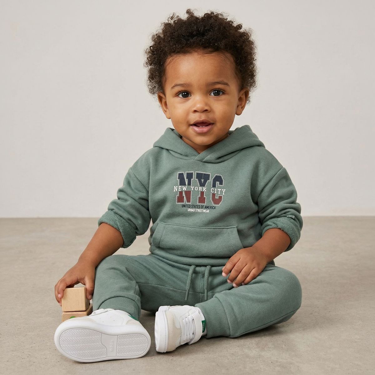 YAMP - Conjunto Hoodie + Jogger para Bebé niño en Algodón Yamp