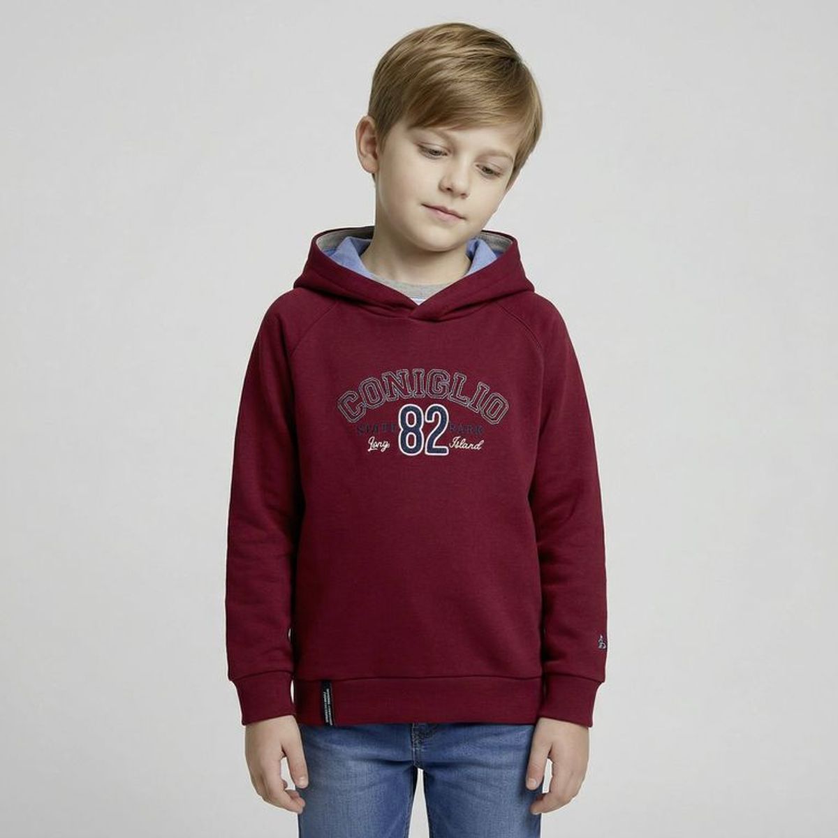 CONIGLIO - Saco Con capucha para Niño con Estampado de Algodón Coniglio