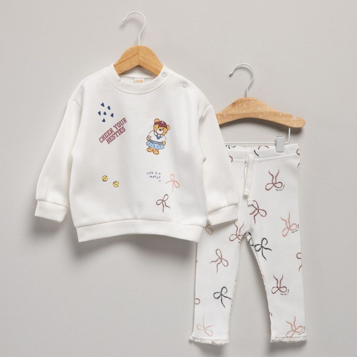 YAMP - Conjunto Saco + Pantalón para Bebé niña en Algodón Yamp