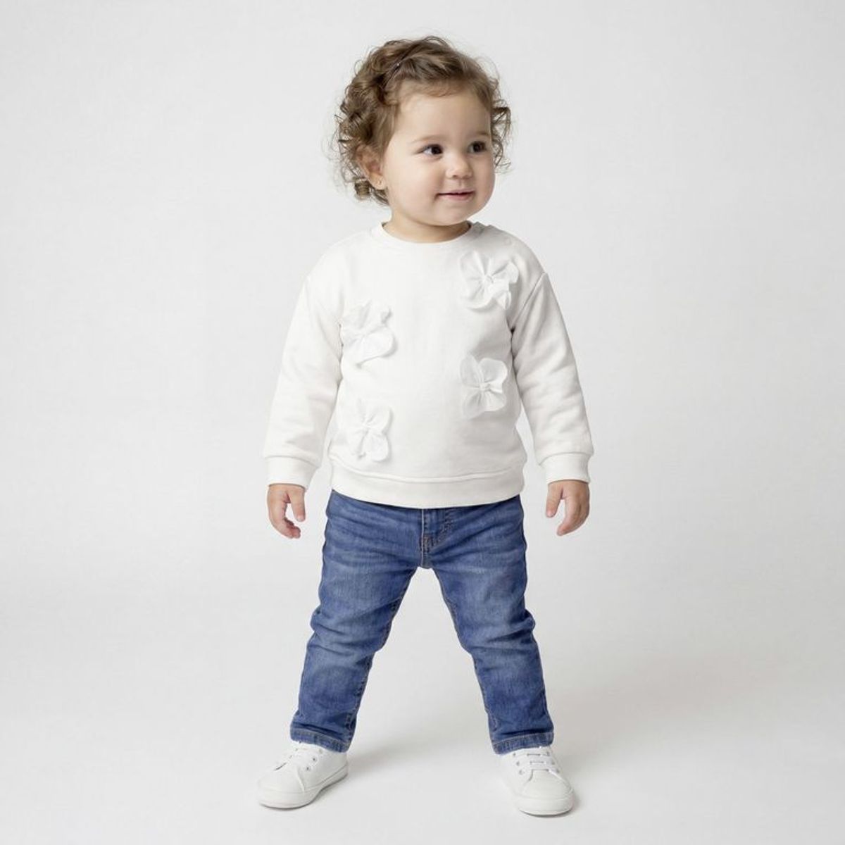 YAMP - Saco para Bebé niña Con aplique de Algodón Yamp