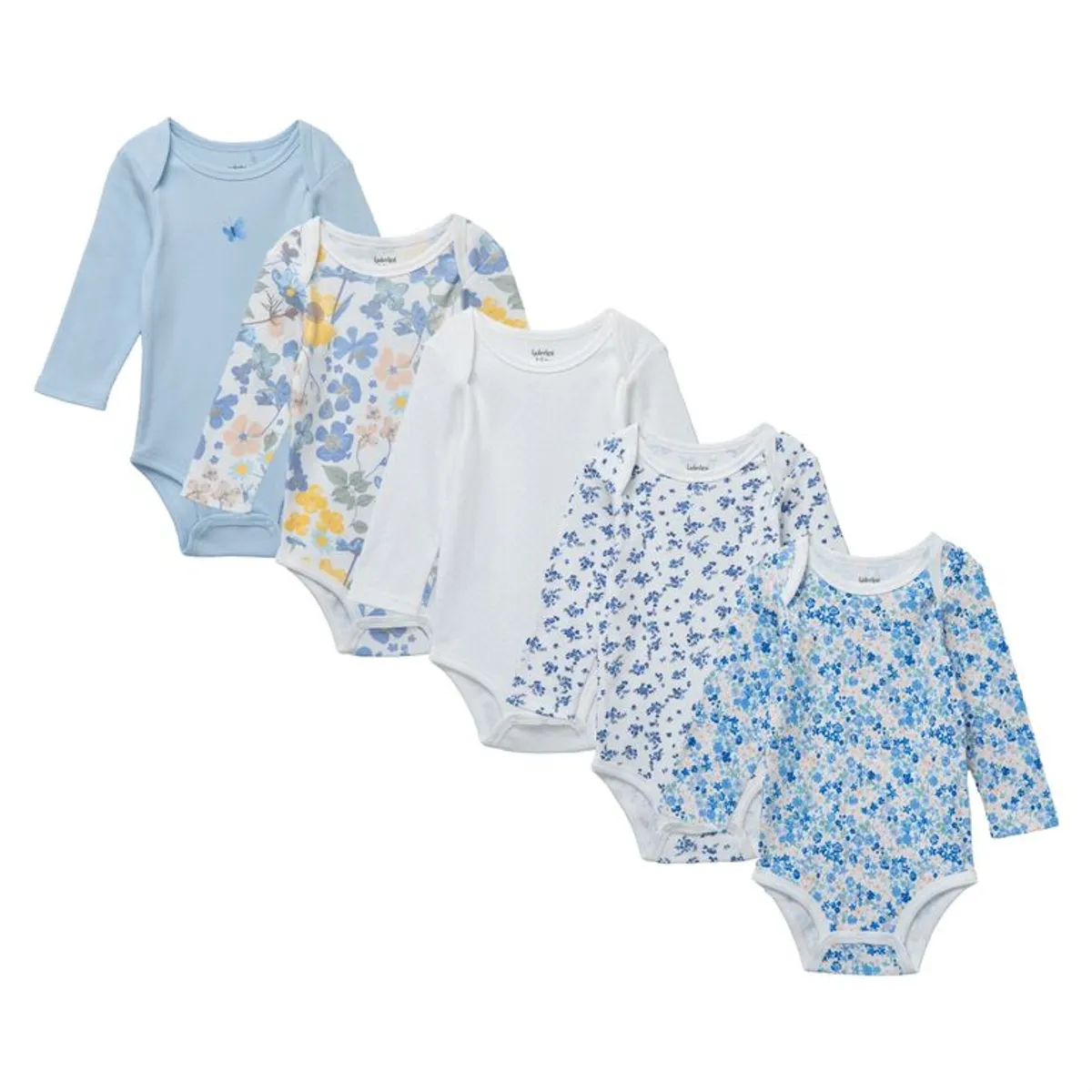 YAMP - Bodie para Bebé niña Pack de 5 unidades de Algodón Yamp