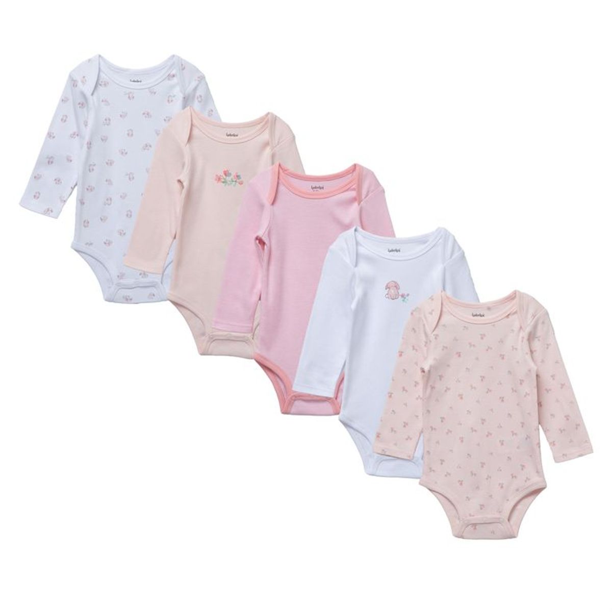 YAMP - Bodie para Bebé niña Pack de 5 unidades de Algodón Yamp