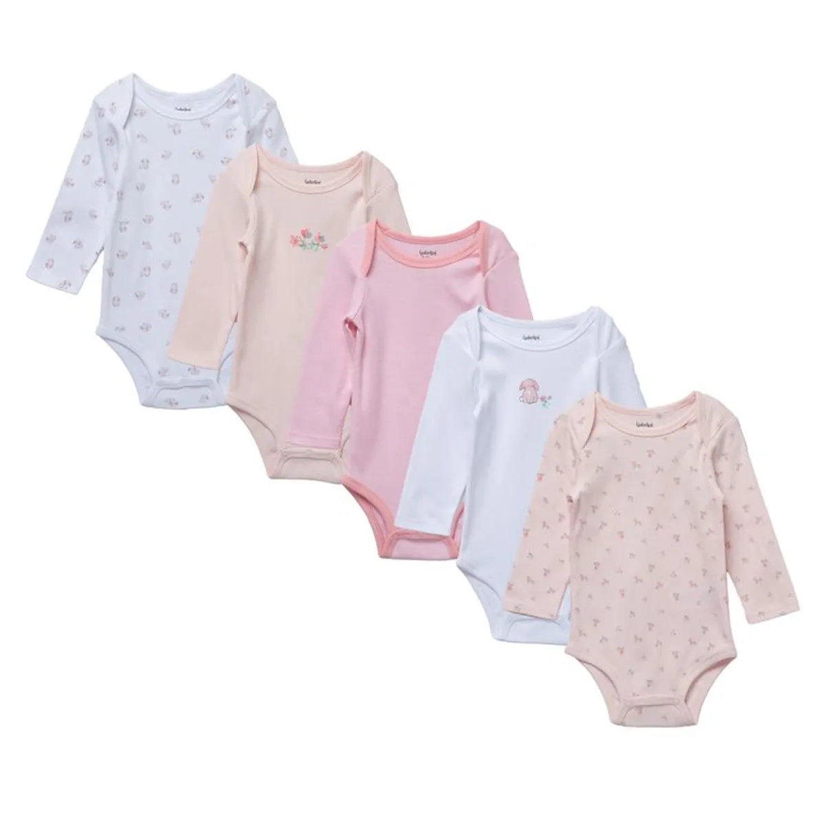 YAMP - Bodie para Bebé niña Pack de 5 unidades de Algodón Yamp