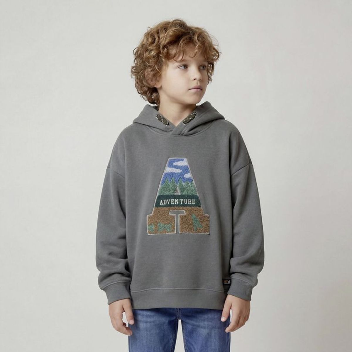YAMP - Saco Con capucha para Niño con Estampado de Algodón Yamp