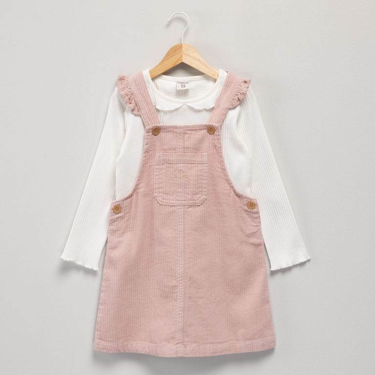 CONIGLIO - Vestido + Camiseta manga larga para Niña en Algodón Coniglio