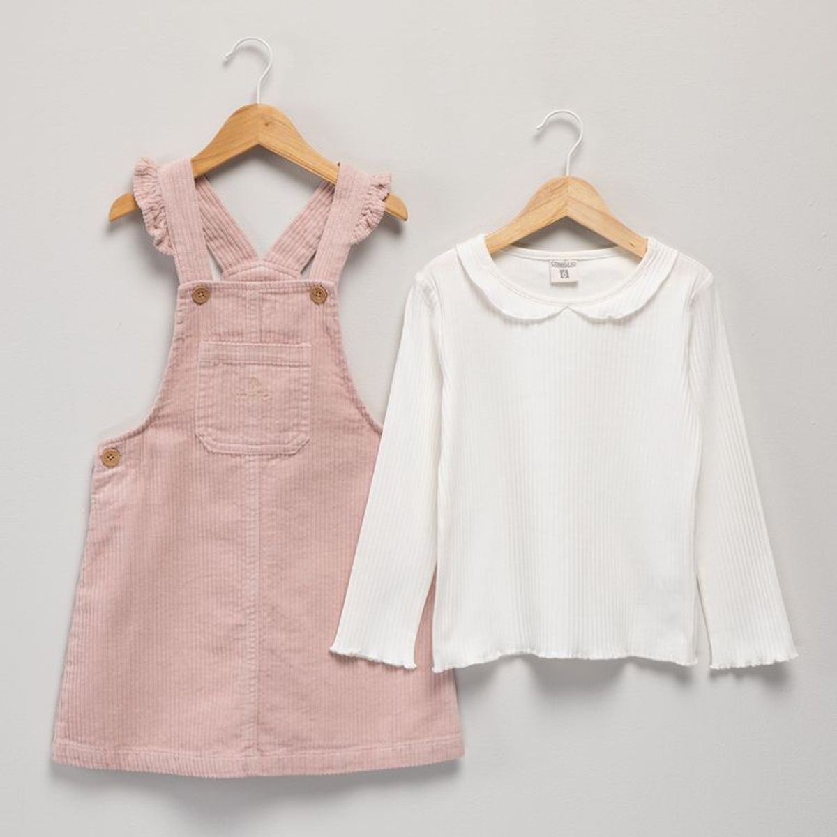 CONIGLIO - Vestido + Camiseta manga larga para Niña en Algodón Coniglio