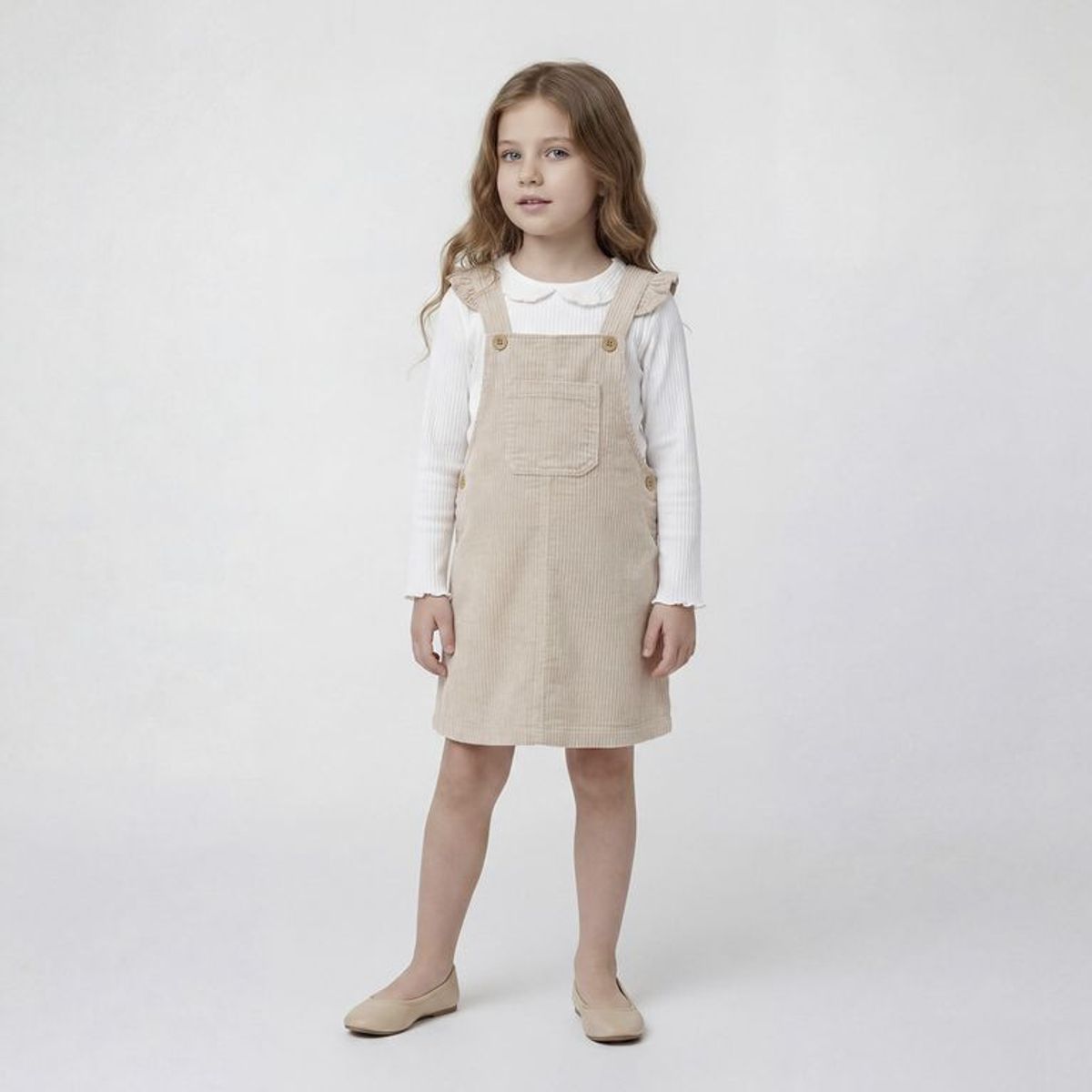 CONIGLIO - Vestido + Camiseta manga larga para Niña en Algodón Coniglio
