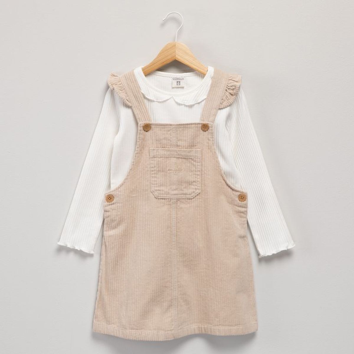CONIGLIO - Vestido + Camiseta manga larga para Niña en Algodón Coniglio