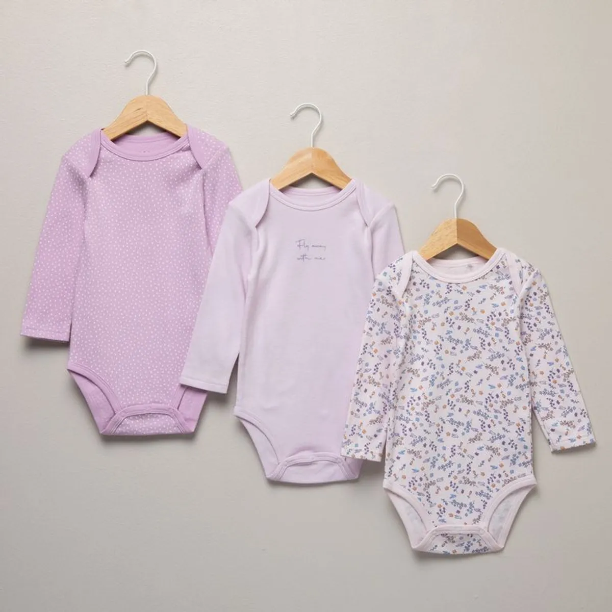 YAMP - Bodie para Bebé niña Pack de 3 unidades de Algodón Yamp