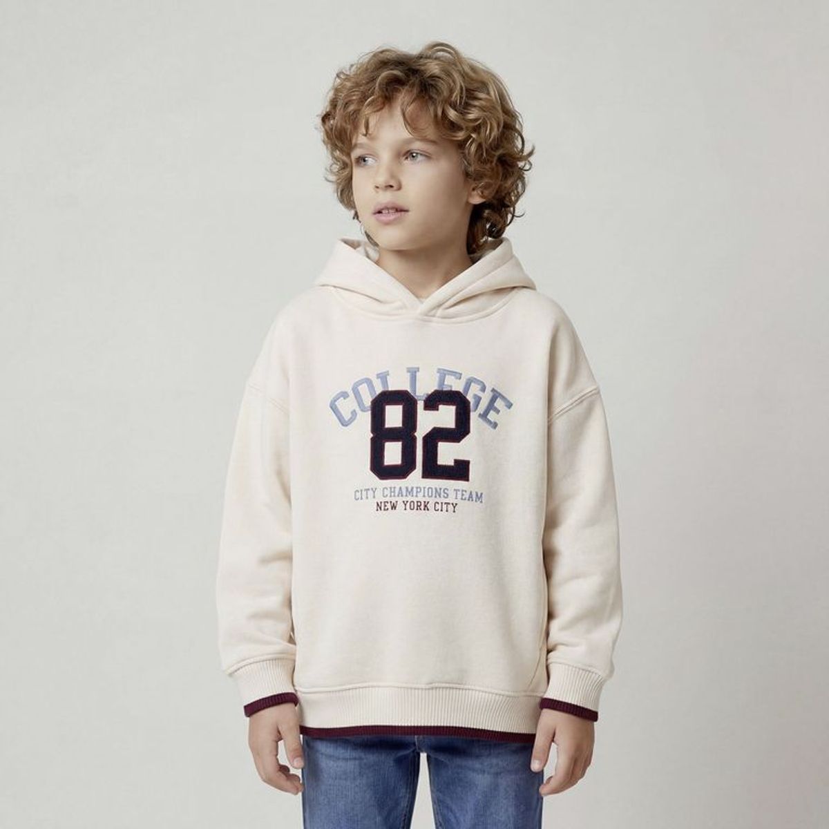 YAMP - Saco Con capucha para Niño con Estampado de Algodón Yamp