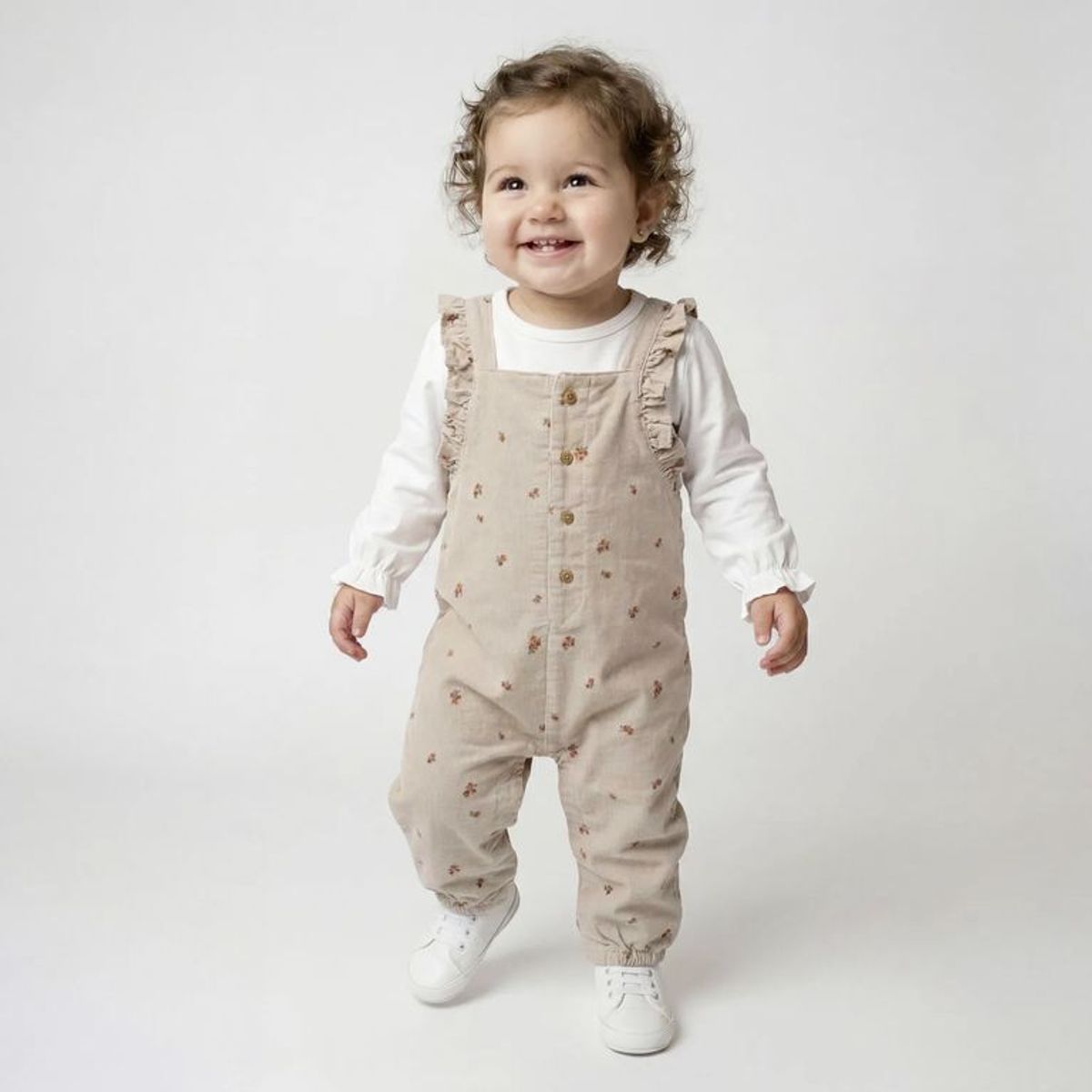 YAMP - Conjunto Enterizo + Body manga larga para Bebé niña en Algodón Yamp