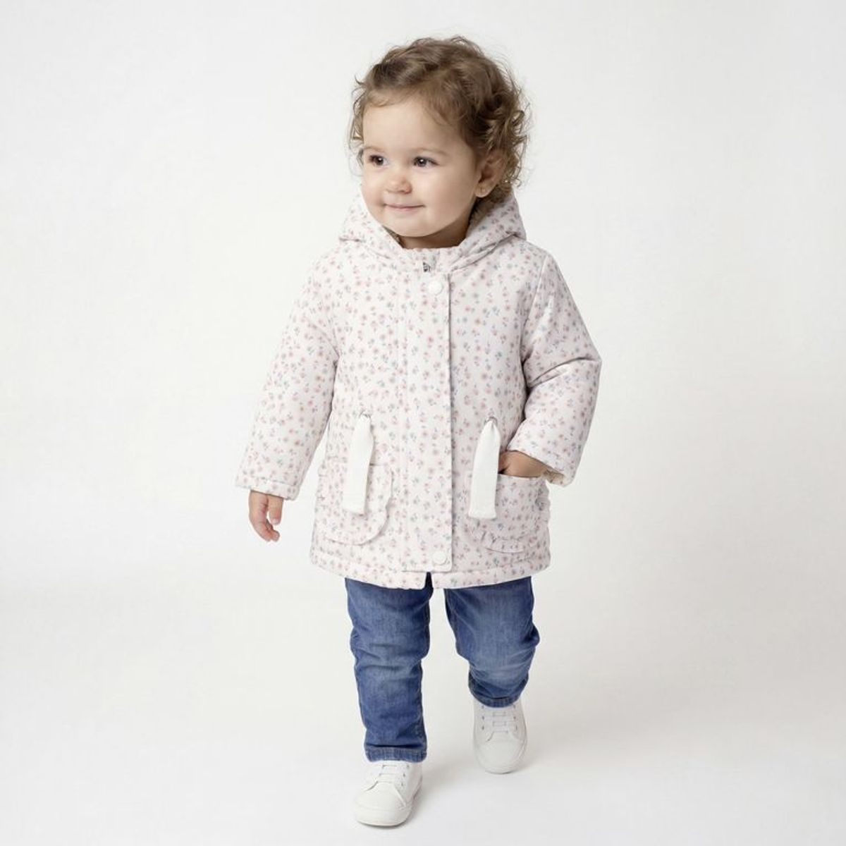 YAMP - Chaqueta para Bebé niña Acolchada Yamp