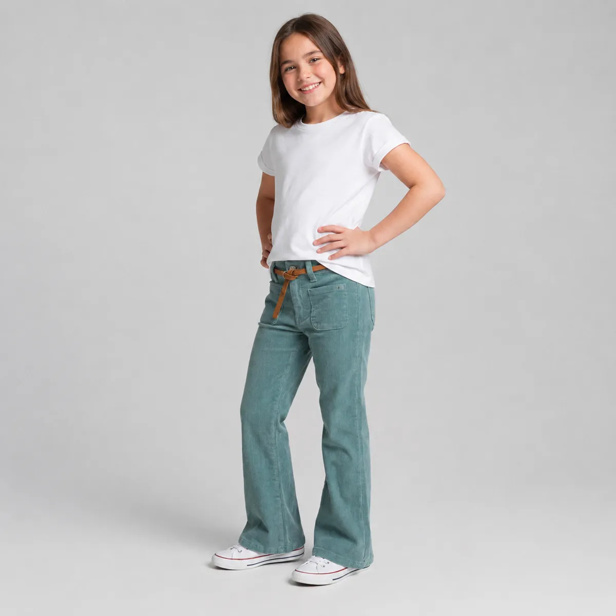 CONIGLIO - Pantalón para Niña de Algodón Coniglio