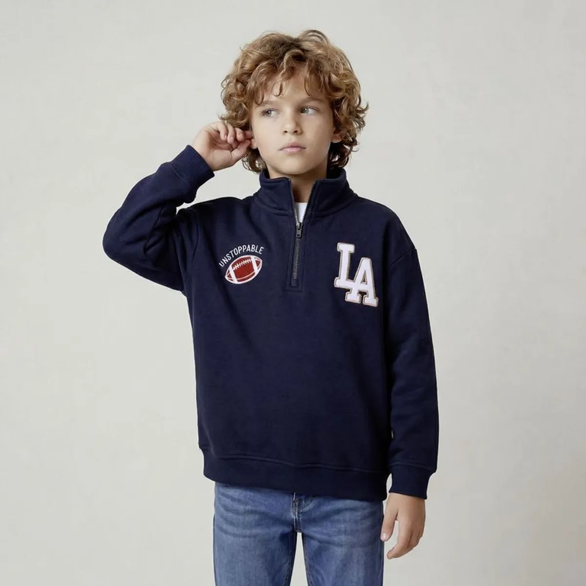 YAMP - Saco para Niño con Logo de Algodón Yamp