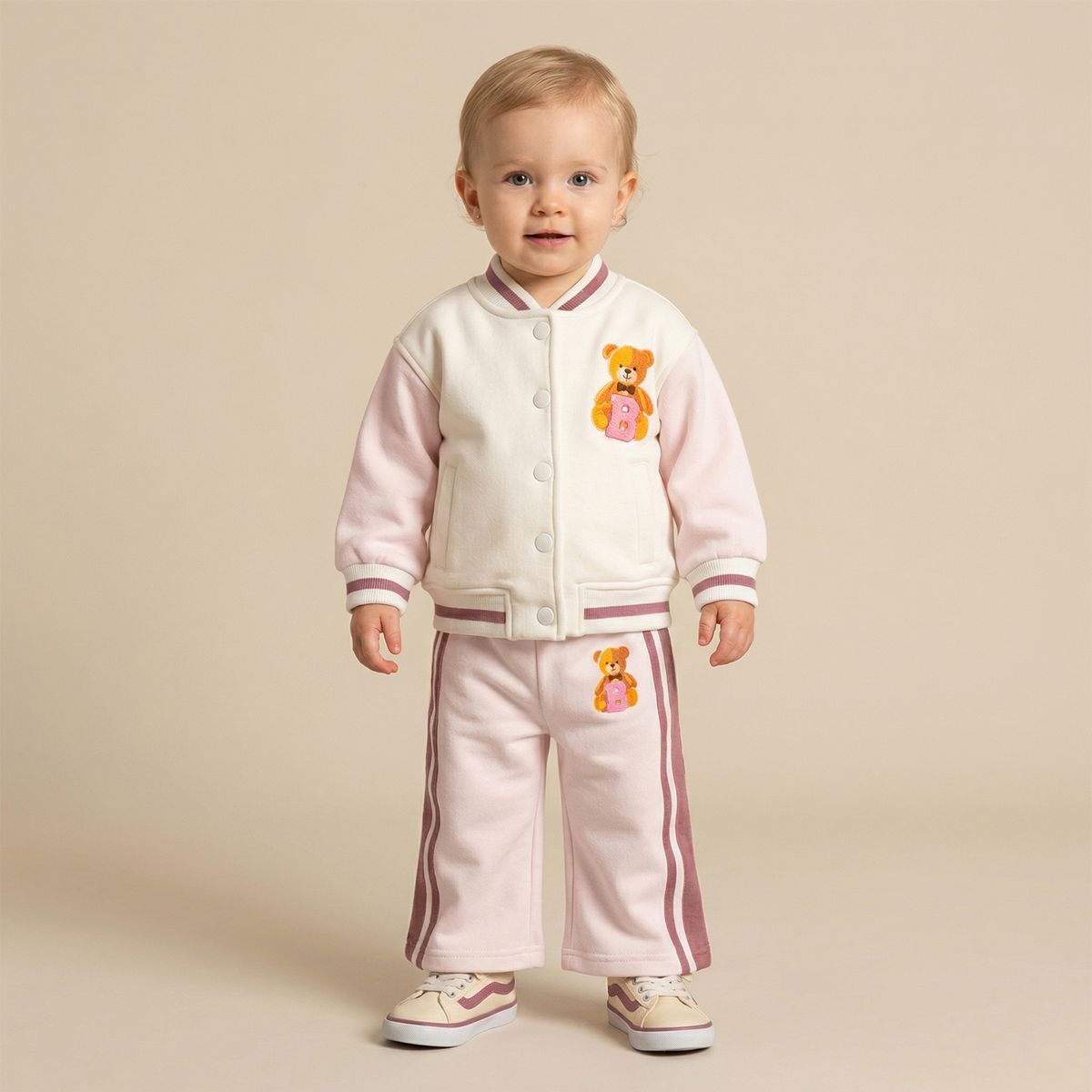 YAMP - Saco para Bebé niña con Estampado de Algodón Yamp