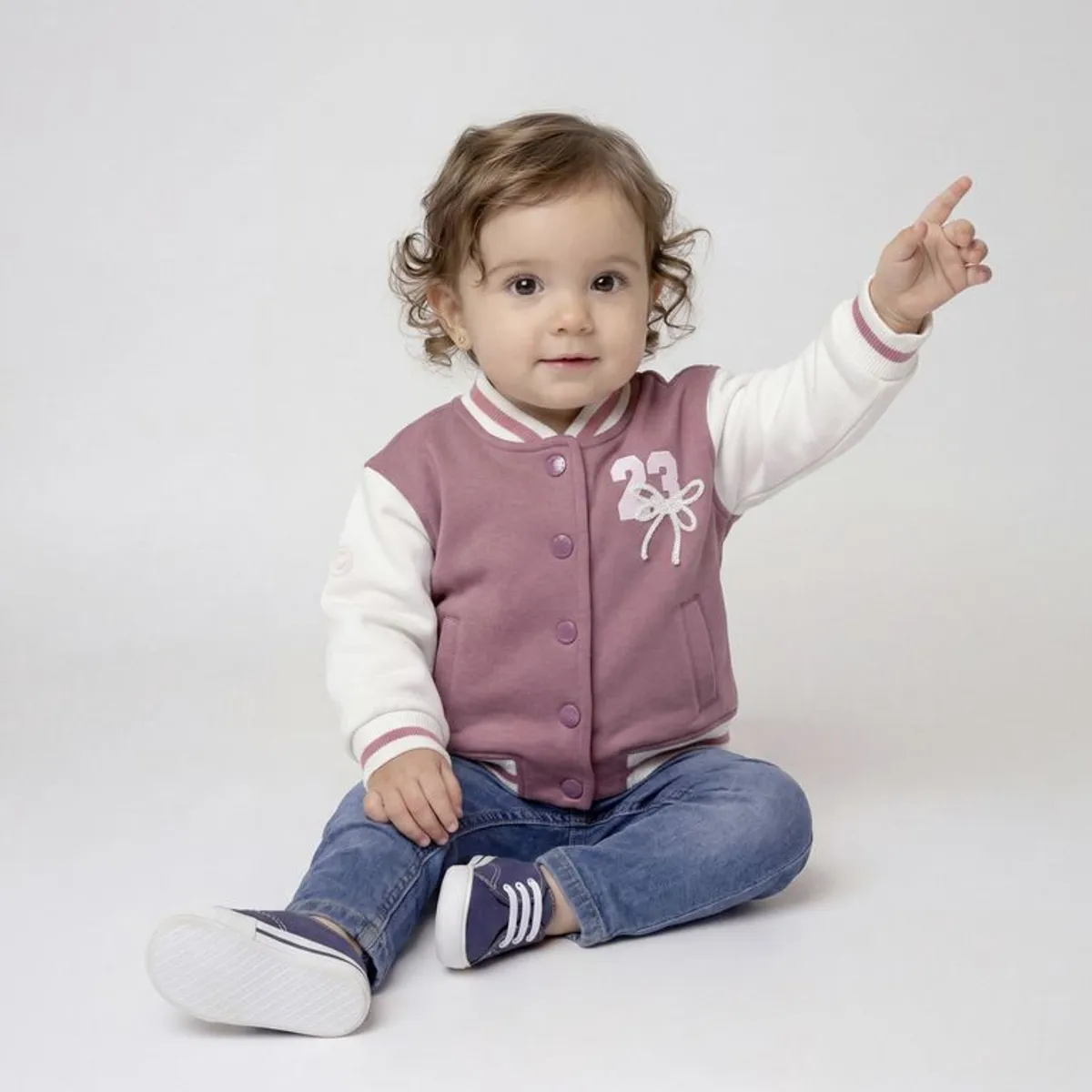YAMP - Saco para Bebé niña con Estampado de Algodón Yamp