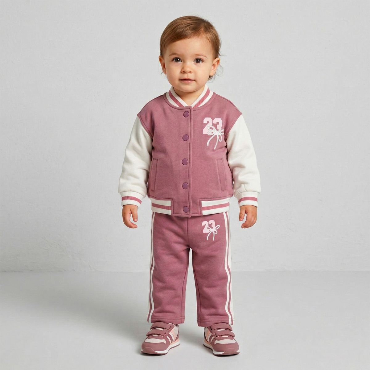 YAMP - Saco para Bebé niña con Estampado de Algodón Yamp