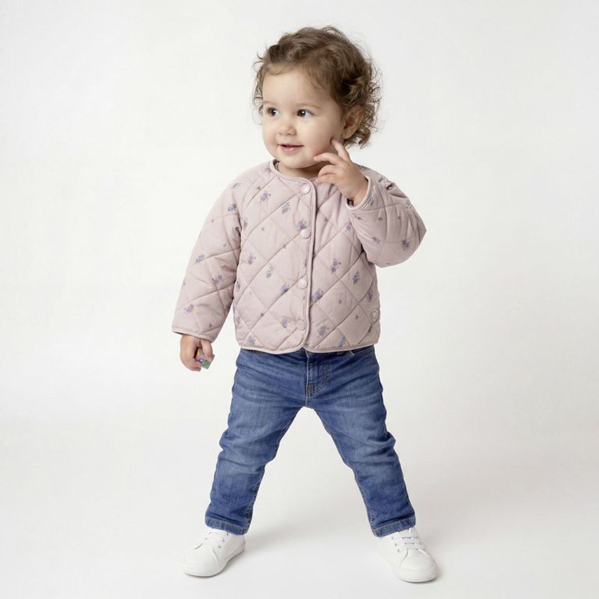 YAMP - Chaqueta para Bebé niña de Flores Yamp