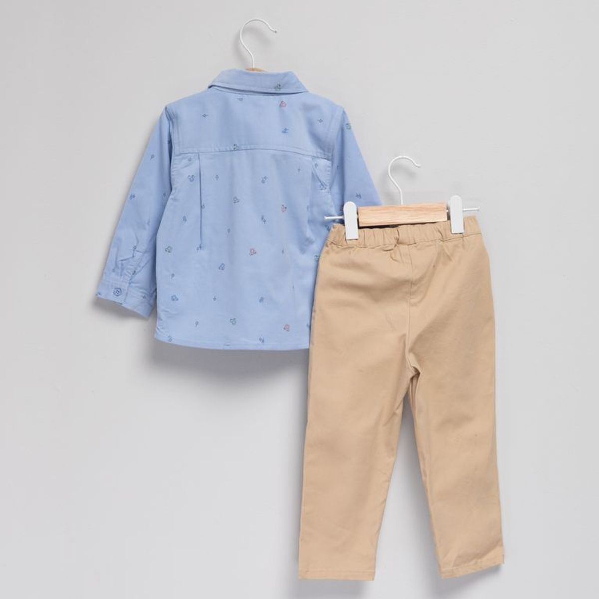 YAMP - Conjunto Camisa manga larga + Pantalón para Bebé niño en Algodón Yamp