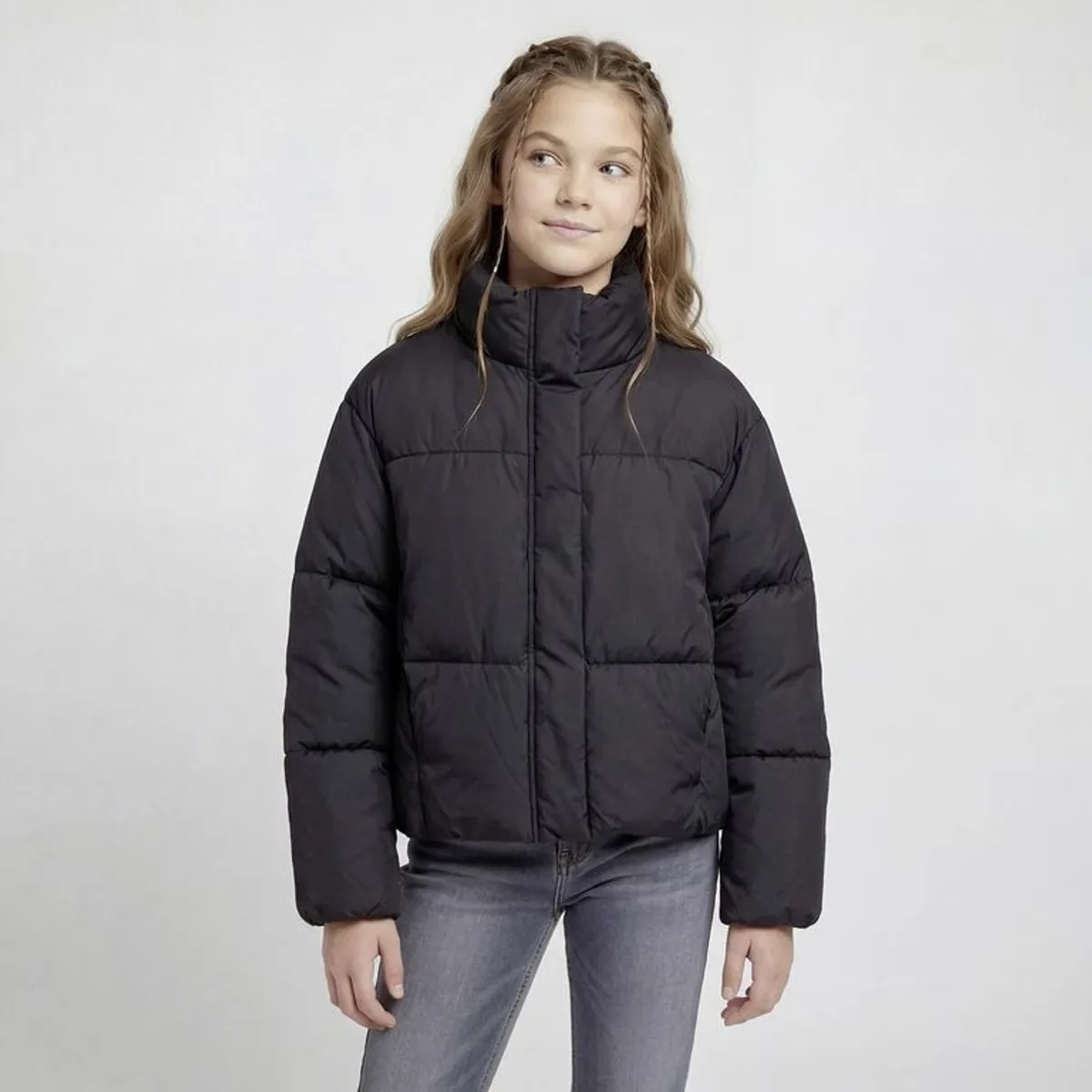 ELV - Chaqueta Niña Cremallera Cuello Alto Elv