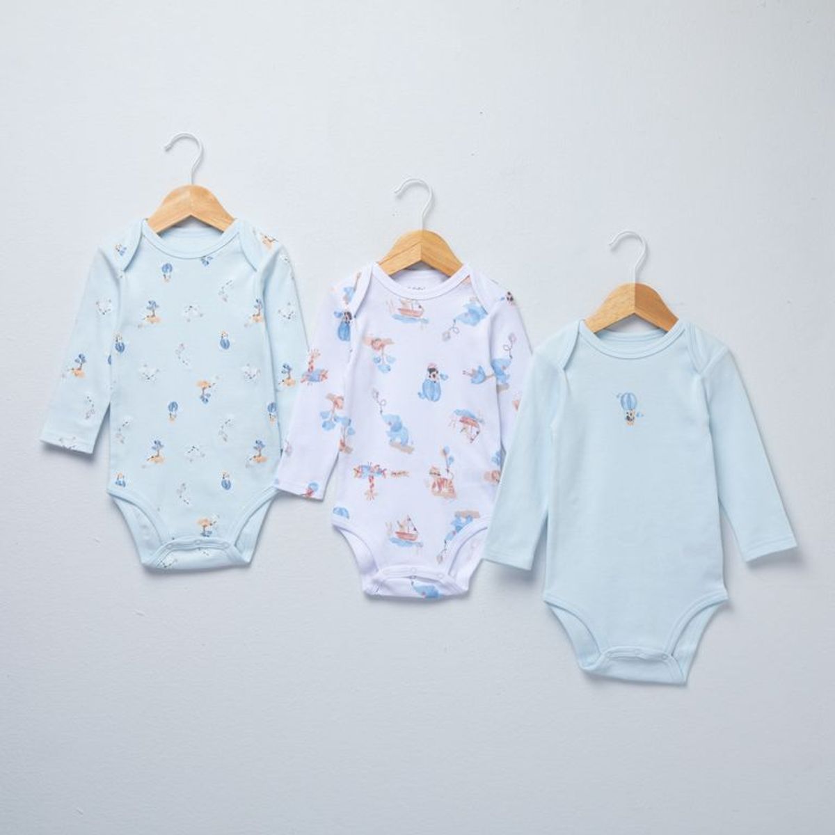 YAMP - Bodie para Bebé niño Pack de 3 unidaes de Algodón Yamp