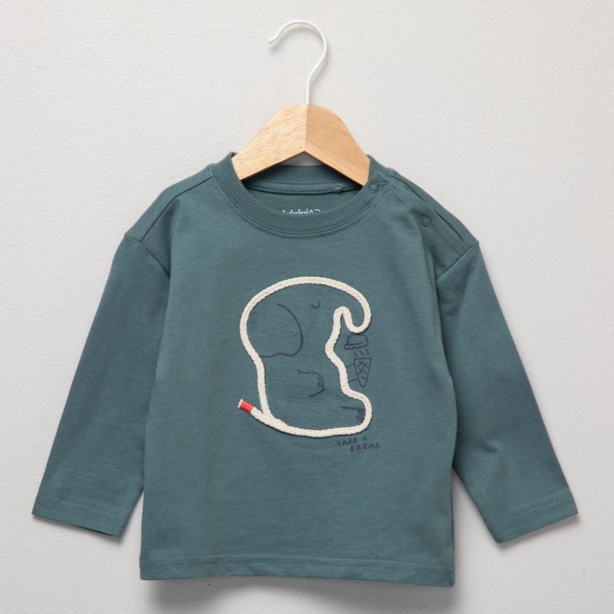 YAMP - Camiseta manga larga para Bebé niño con Estampado de Algodón Yamp