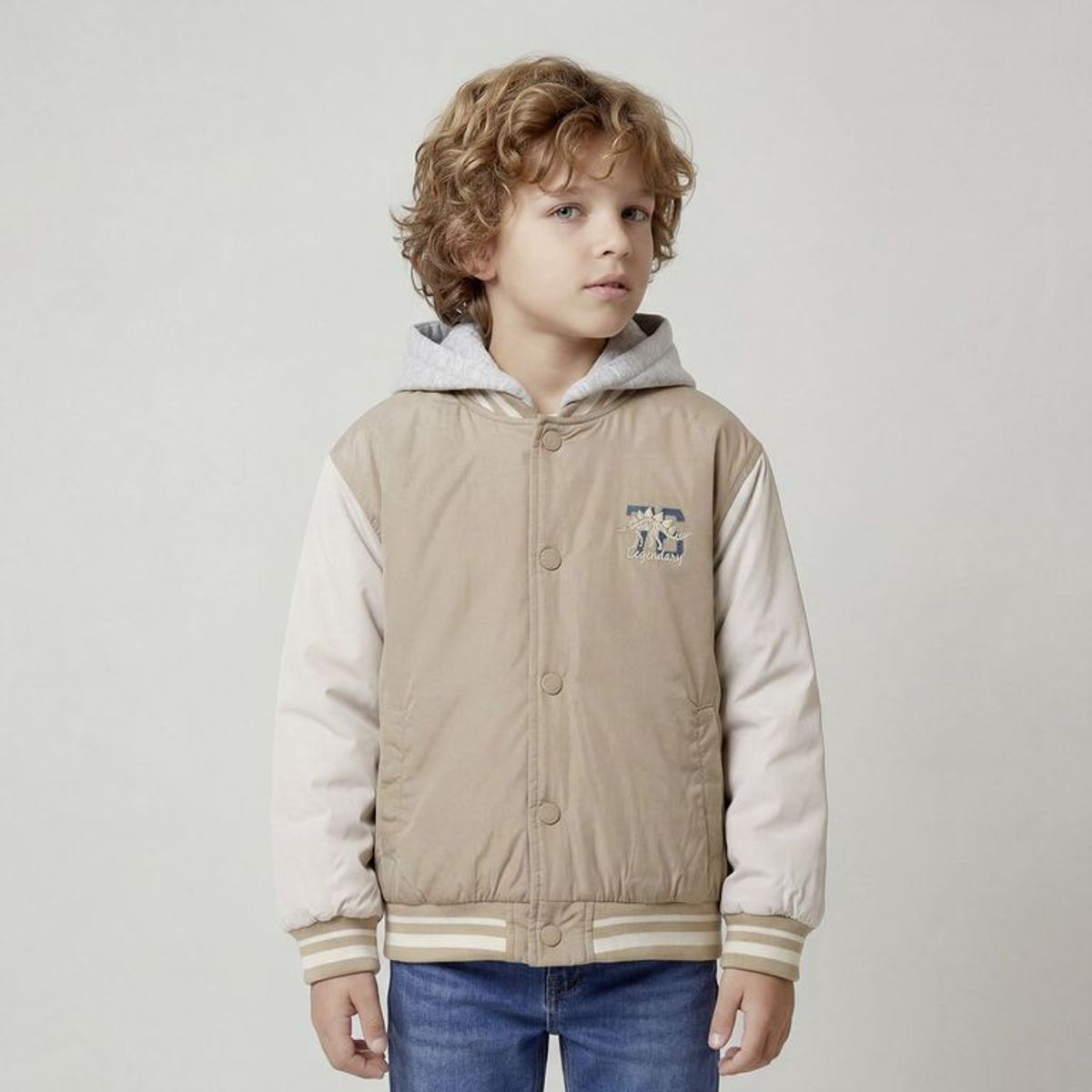 YAMP - Chaqueta Con capucha para Niño con Estampado Yamp
