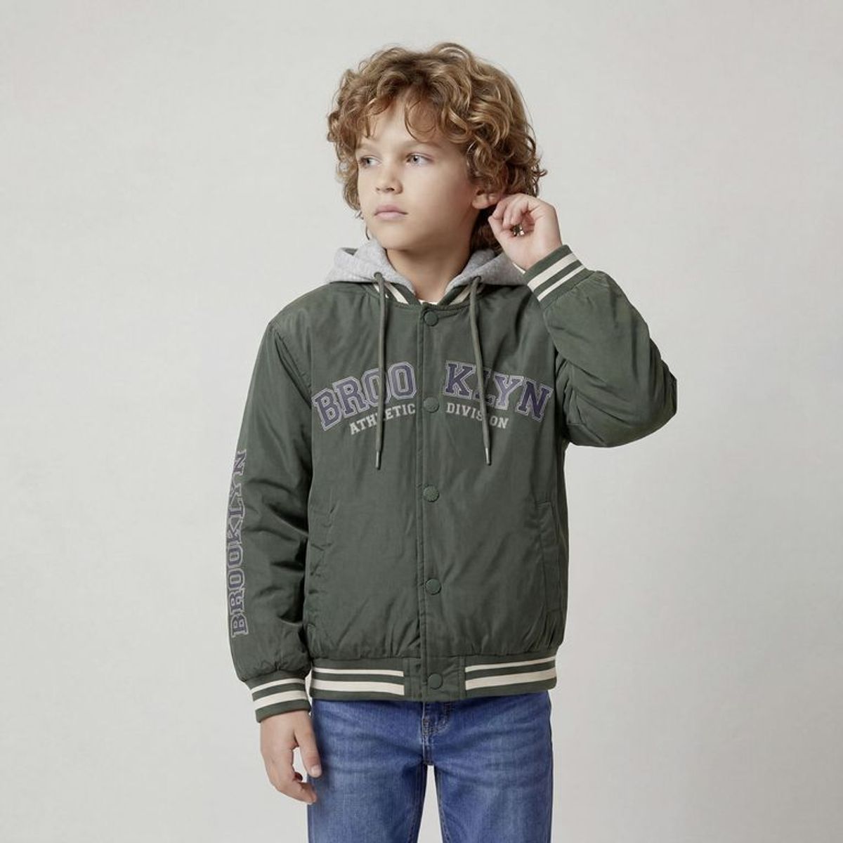 YAMP - Chaqueta Con capucha para Niño con Estampado Yamp