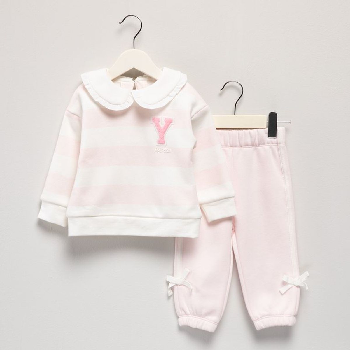 YAMP - Conjunto Saco cuello bandeja + Pantalón para Bebé niña en Algodón Yamp
