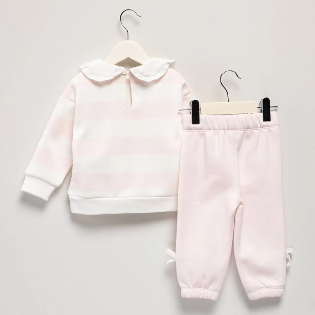YAMP - Conjunto Saco cuello bandeja + Pantalón para Bebé niña en Algodón Yamp
