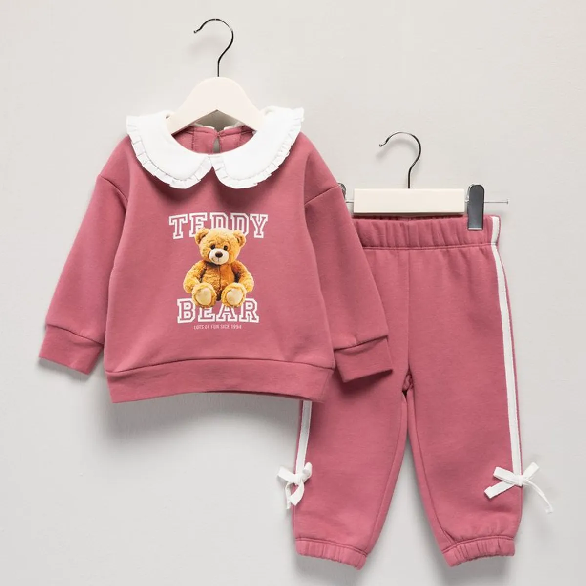 YAMP - Conjunto Saco cuello bandeja + Pantalón para Bebé niña en Algodón Yamp