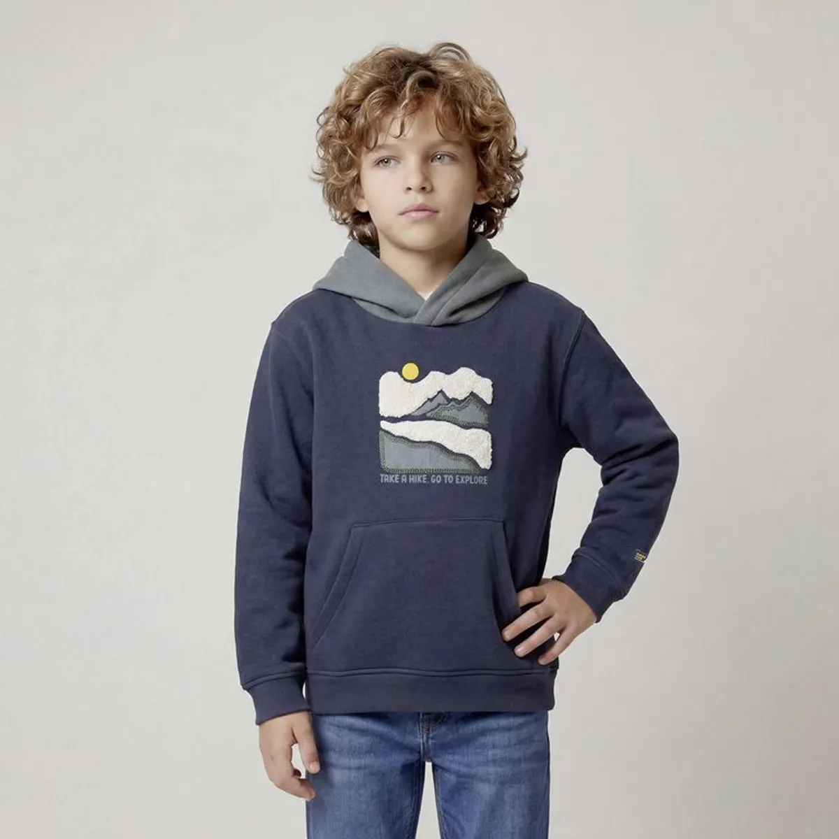 YAMP - Saco Con capucha para Niño con Estampado de Algodón Yamp