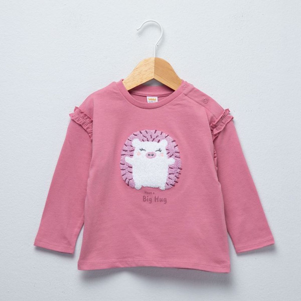 YAMP - Camiseta manga larga para Bebé niña con Estampado de Algodón Yamp