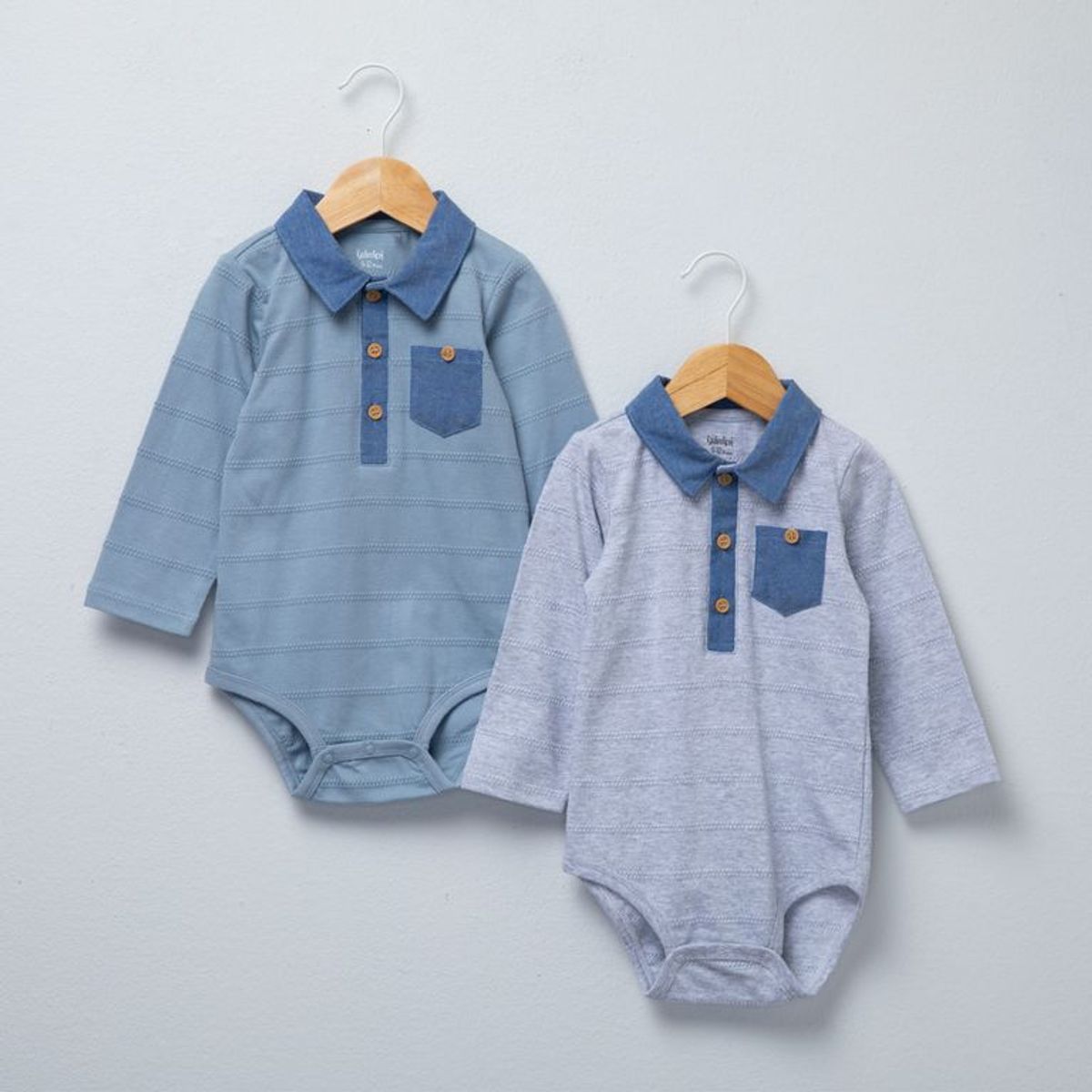 YAMP - Bodie para Bebé niño Pack de 2 unidades de Algodón Yamp