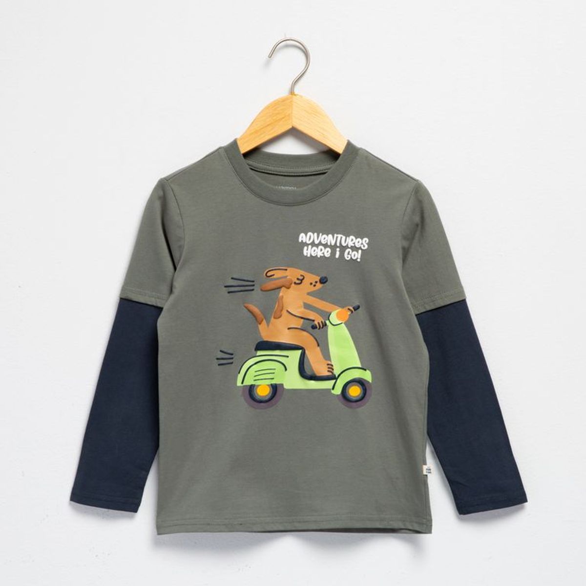 YAMP - Camiseta manga larga para Niño con Estampado Manga larga de Algodón Yamp