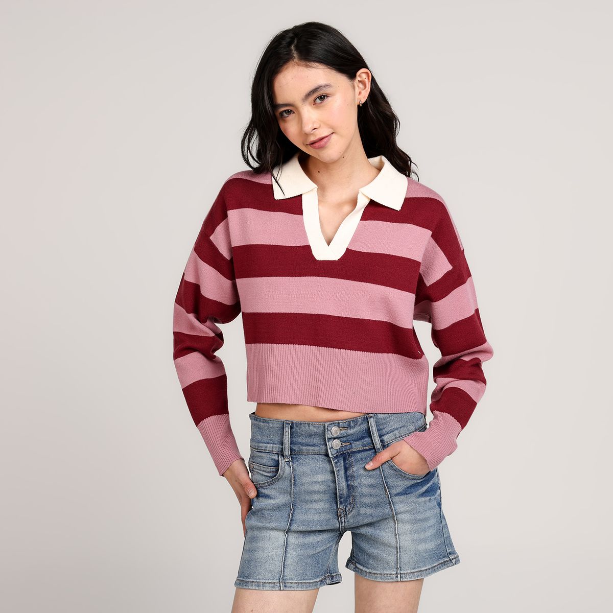 ELV - Saco para Niña con Rayas Elv