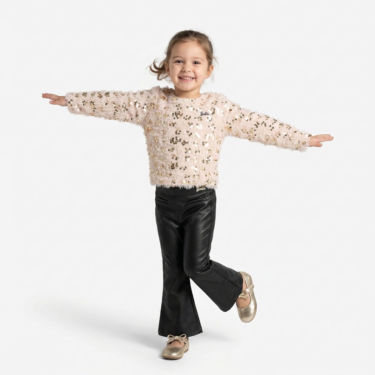 BARBIE - Saco para Niña con Lentejuelas Barbie