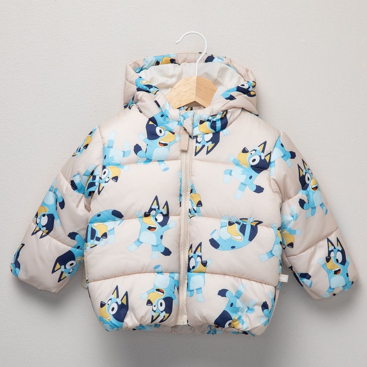 BLUEY - Chaqueta Con capucha para Bebé niño Acolchado Bluey