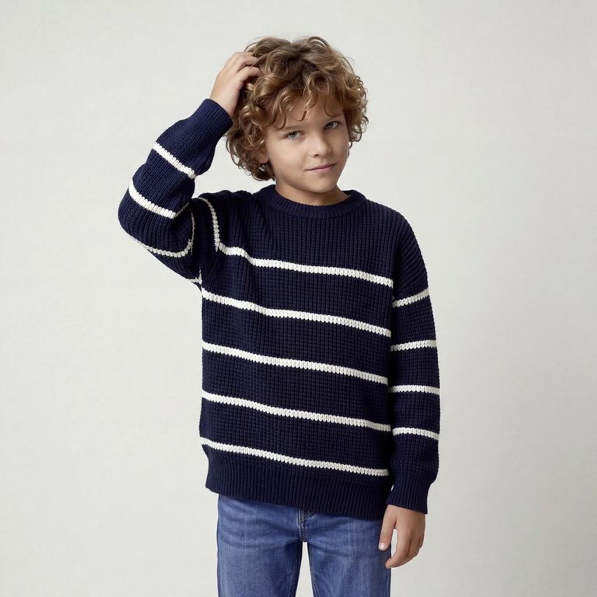 YAMP - Saco para Niño de Rayas de Algodón Yamp
