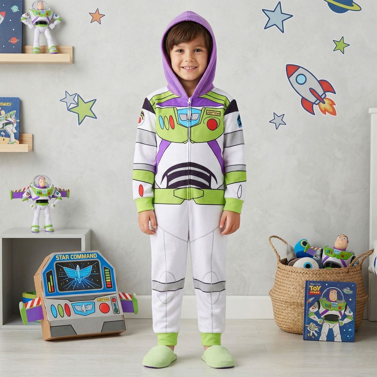 TOY STORY - Pijama Con capucha para Niño con Estampado  Manga larga Toy Story