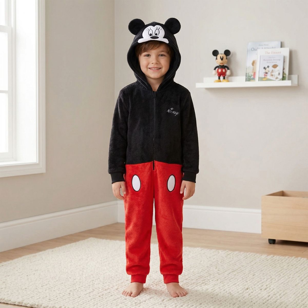 STD CHARACTERS - Pijama Con Capucha Para Niño Mickey Manga Larga Std Characters