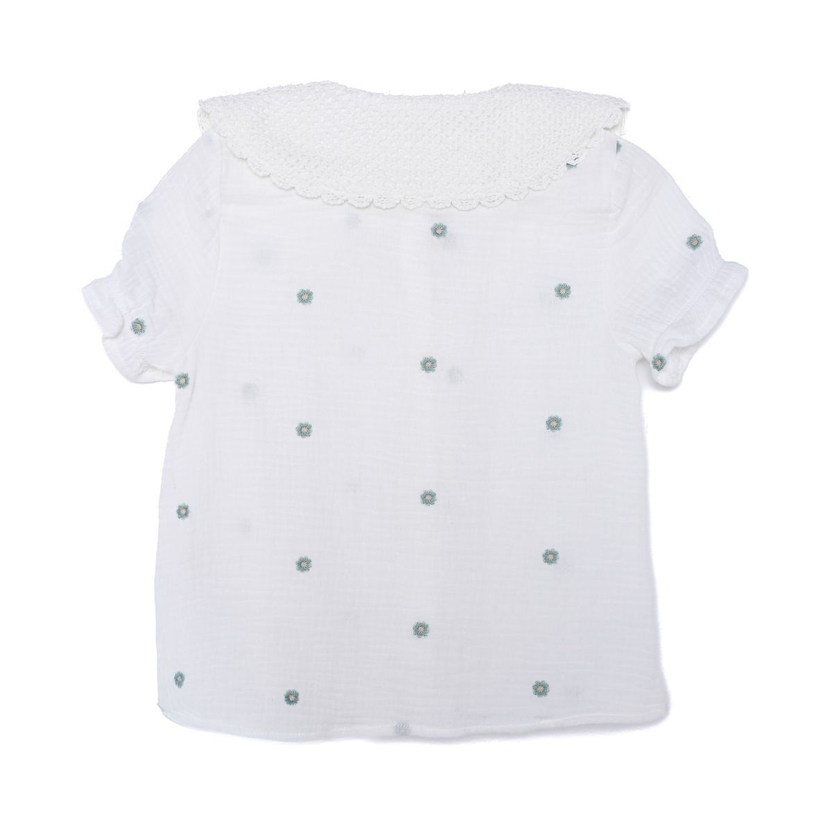 YAMP - Blusa Niña Manga corta de Algodón Coniglio