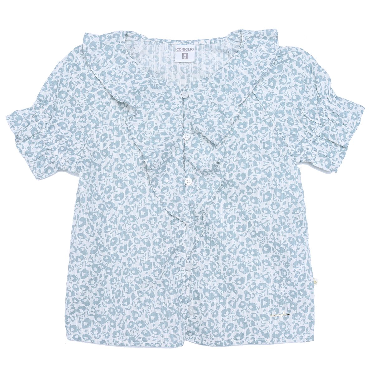 YAMP - Camiseta para Niña Acanalada Manga larga de Algodón Yamp