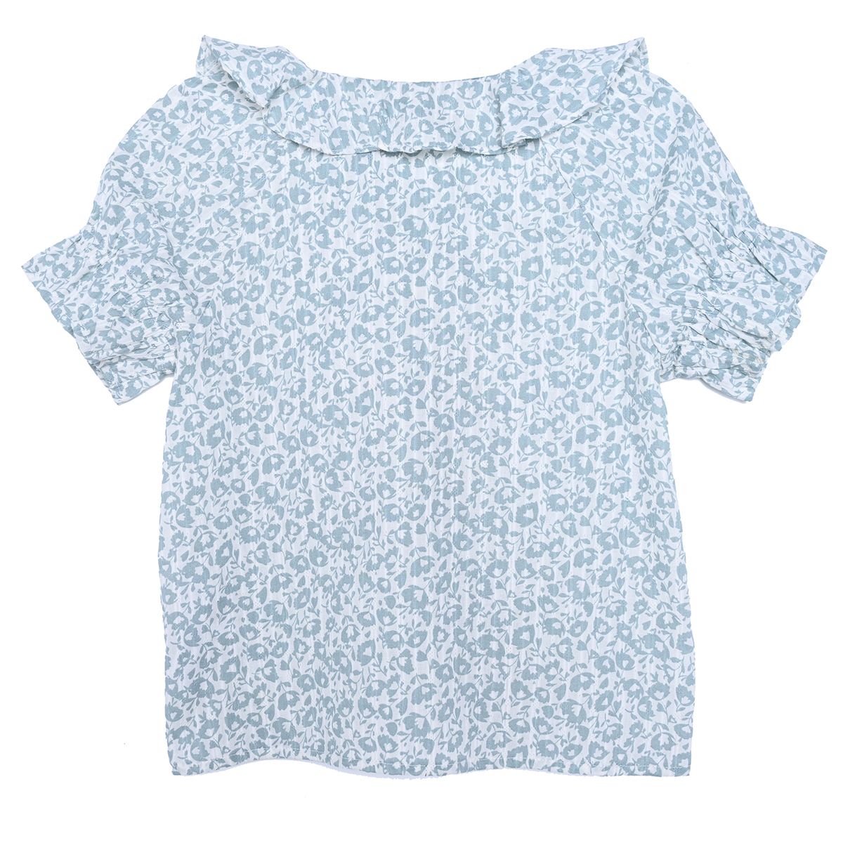 YAMP - Camiseta para Niña Acanalada Manga larga de Algodón Yamp