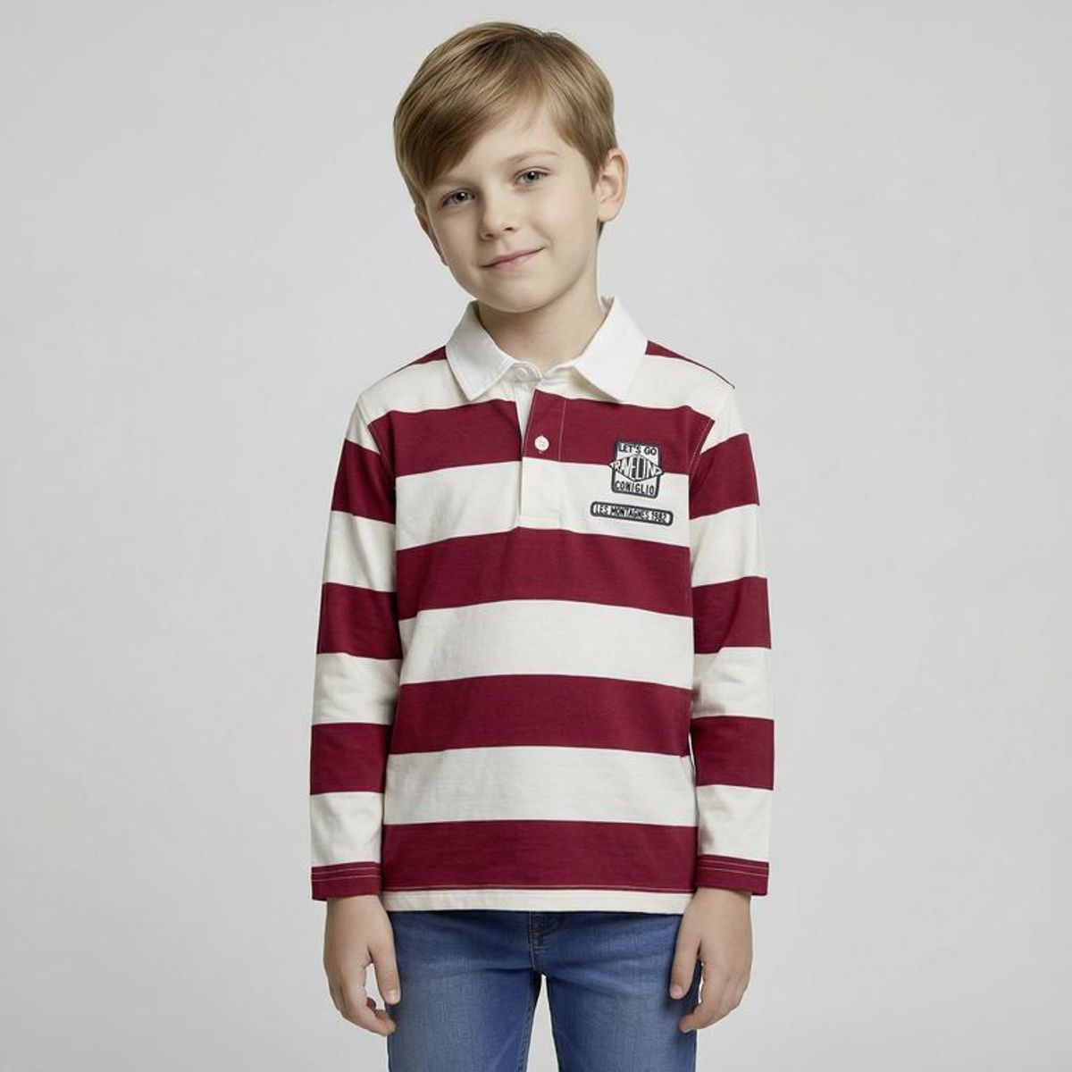 CONIGLIO - Camiseta para Niño Manga larga de Algodón Coniglio