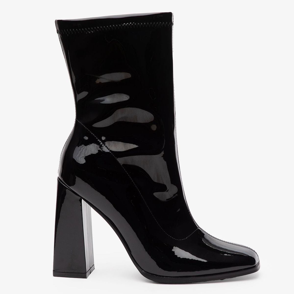 MOSSIMO - Botas para Mujer con tacón Cuadrado Efes Mossimo Negras